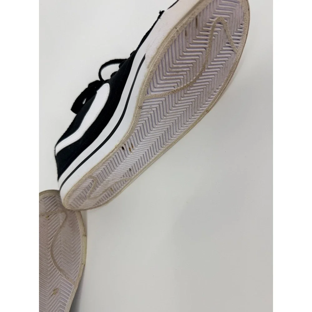 Nike Court Legacy Canvas Black White Low Top Sneakers Womens 7